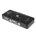 4 Port Usb Kvm Vga Switch With 4 Set Cable For  Mouse Keyboard Monitor Pc