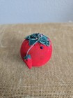 Lot Of 5 Vtg Red Tomato Pin Cushions 4 With Emery Strawberries Some W Japan Tag