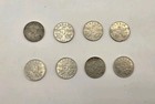 1922-1936 Canada 5 Cents king George V nickel lot Of 8 all Circulated 