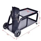 110 Lbs Welder Welding Cart  Plasma  Cutter For Tig Mig Universal Storage Tanks 
