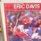 Eric Davis Mlb Baseball Cincinnati Reds Starline  22x34 Poster Damaged Vtg 1987