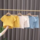 Summer Toddler Cotton T-shirt shorts Linen Clothing Outfits Suits For 0-5 Years