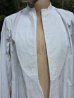 Antique 1930   s Men   s White Dress Shirt W Bib Front   French Cuffs