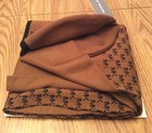No Box Michael Kors Small Mk Logo Scarf   Reversible Beanie Hat Set Camel Brown