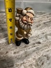 Vintage Mid Century Chalkware Gold Gnome Elf Santa Figurine Japan