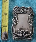 Antique Sterling Silver Repousse Art Nouveau Match Safe Box Case Holder