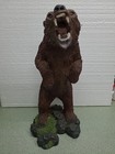 Large Mean Looking Grizzly Bear Figurine