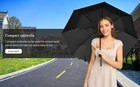 Travel Umbrella Windproof Compact Automatic Wind Resistant Folding Lightweight
