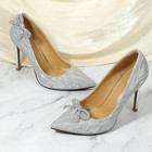 1 Pair Rhinestone Shoe Clips  Detachable Bow Heels Accessories For Bridal Shoes