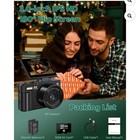 5k Digital Cameras 75mp 60fps Video Camera Vlogging Wifi App Control For Youtube