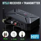 Long Range Bluetooth Transmitter Receiver For Tv Home Car Stereo Audio Adapter