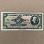          Mexico 500 Pesos Banknote 1961 Xf Mexican Currency Paper Money American Bc