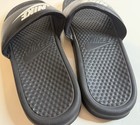 Nike Benassi Jdi Sandlas Mens Size 10 Black White Slip On Slides 343880-090