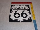 Vintage United States Route 66 Us Road 12  Porcelain Metal U S Gasoline Oil Sign