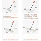 Uimoso Snow Shovel 24  30  36  48  Blade Ergonomic Handle Detachable Snow Pusher