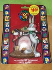 Looney Tunes 1997 Bugs Bunny Christmas Picture Frame Ornament 