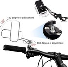 Pair 360  rotate Bike Bicycle Cycling Rear View Mirror Handlebar Safety Rearview