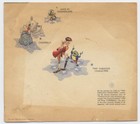 Walt Disney Productions Christmas Card   mickey Mouse  Donald Duck  Very Good 1948
