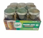 New  Ball Mason Jar 24 Oz Pint And A Half Sealed Case Of 9 Glass Discontinued