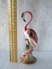 Original Vintage Mcm Will George California Pottery Pink Flamingo Statue 7 5   