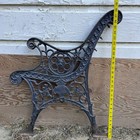 Antique Cast Iron Park Bench Legs Ends Sides Victorian Lions Head Vintage 28x23 