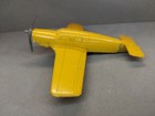 Steel Toy Vintage Tootsie Toy Yellow Beechcraft Bonanza Pressed Steel Toy 1950s 