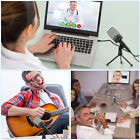 Pro Condenser Microphone Plug Play Home Studio Recording Podcast W  Tripod Stand