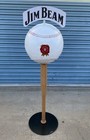 Authentic Jim Beam Baseball   Bat Large Liquor Store Display  Approx 5 Feet Tall