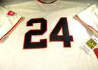 Willie Mays   Signed S f  Giants M n Pro Style Baseball Jersey   Say Hey Holo
