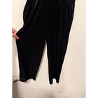 Crewcuts J crew Girls Black Velvet Sparkly Glitter Jumpsuit Holiday Party Size 7