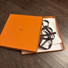 Authentic Hermes Empty Scarf Gift Boxes 9 5   x 9 5    X 0 75   orange Box With Ribbon