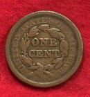 1851 Braided Hair Us Large Cent Copper Coin - Free Shipping