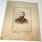 Rare Antique Id d American Man Abraham Prall  New Jersey Cabinet Photo  Us  Nj 