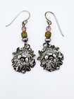 Nwt Barse Sterling Silver   Crystal Dangle Flower Earrings