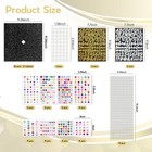  Graduation Cap Decorations Kit 16 Pcs Glitter Cardstock For Multiple Colors
