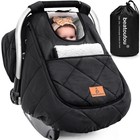 Black Waterproof Winter Baby Car Seat Cover - Warm   Cozy For Newborns