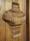 Vintage 1960 s Wicker Rattan Mannequin Torso Wall Hanging 21  Retro Decor  nice 