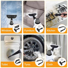 Handheld Steam Cleaner  Pressurized Hot With 12 Accessories Deep Gray