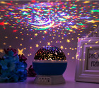 Share Led Starry Night Sky Projector Lamp Kids Gift Moon Star Light Rotating 