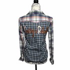 Vintage Rebel Ranch Wear Multicolor Plaid Button Snap Shirt  Xs
