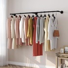 71    Clothing Rack Wall Mount Clothes Rail Garment Hanger Bar Laundry Drying Rack