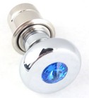 Deluxe Lighter Knob Blue Jewel Chrome Body Fits 7 8  To 1  Socket Up 28480
