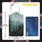 Leather Luggage Tags Set With Privacy Cover For Suitcases And Travel Bags