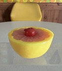 Vintage Avon 1974 The Greatfruit Fragrance Candle Grapefruit Unburned No Box