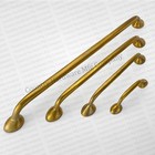Unlacquered Antique Solid Brass Drop Cabinet Pulls