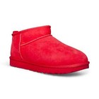 Ugg Classic Ultra Mini Samba Red Tnl Boots - Women s Size 7