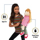 25  Emily  Peach Girl  Full Body  Ventriloquist Style Puppet