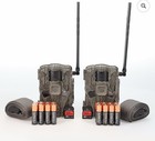 Trail Camera Stealth 2 Pk Sonix Pro 36 Mp Cellular Dual Sim 80 Ft  Range 32gb Sd
