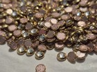 144 Pc  Swarovski Crystal Clear Hotfix Gold Rim 16ss 3 8mm 2039