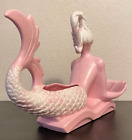 Vintage Mcm Royal Haeger Pottery Pink Mermaid Planter  505 Mid-century Decor